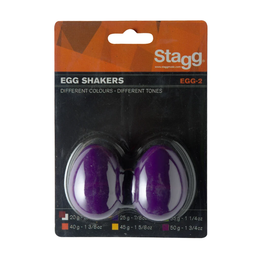 זוג ביצי שייקר בצבע סגול Stagg EGG2 PP