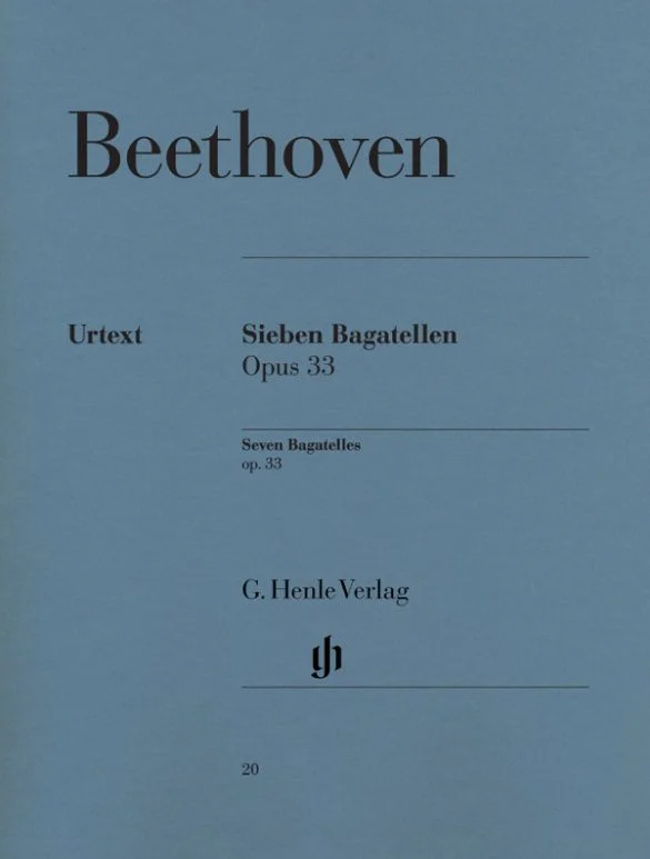 ספר תווים Beethoven Seven Bagatelles op. 33