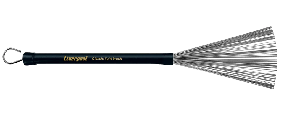 מברשות תופים VA 182 - Steel Broom w/ handle - Classic Light Brush מבית LIVERPOOL