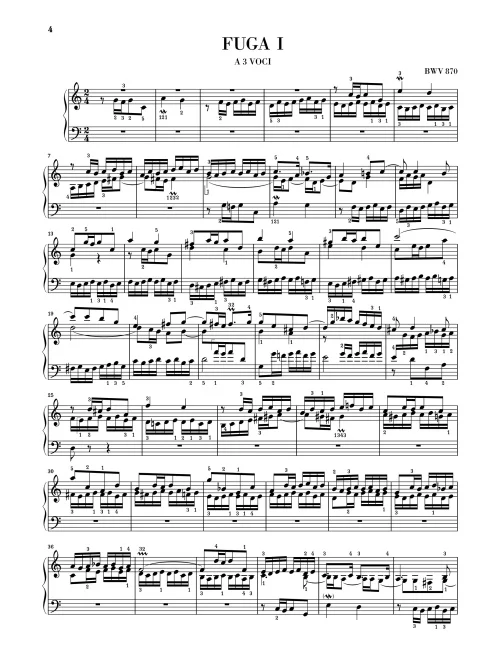 ספר תווים Bach The Well-Tempered Clavier Part 2 - תמונה 4