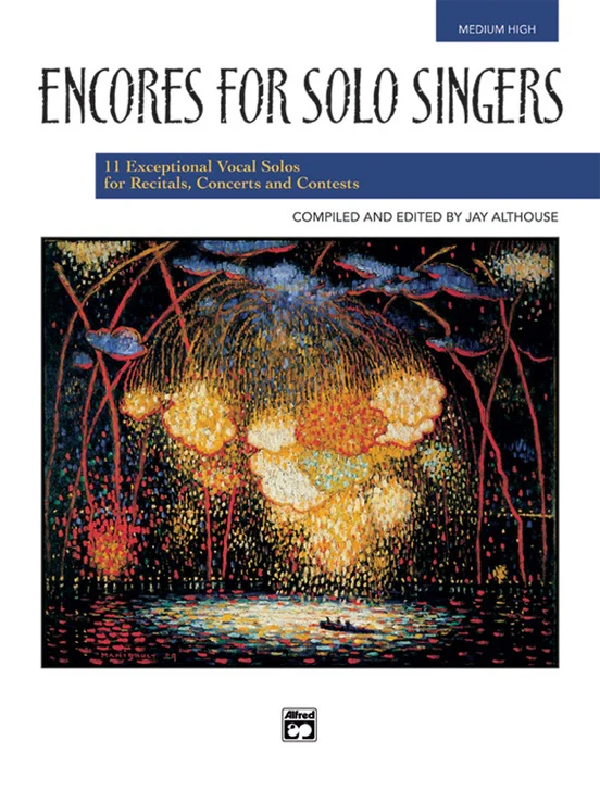 ספר תווים לשירה Encores for Solo Singers - Medium High