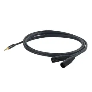 כבל XLR(M)*2 ל PL(Mini) באורך 1.5 מטר מבית Proel