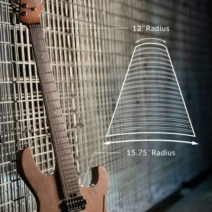 cort g300 raw electric guitar fretboard