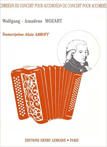 ספר תווים לאקורדיון ספר תווים לאקורדיון MOZART - ACCORDEON DE CONCERT
