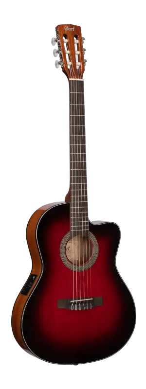 גיטרה קלאסית מוגברת Cort JADE E Nylon BRB Cutaway
