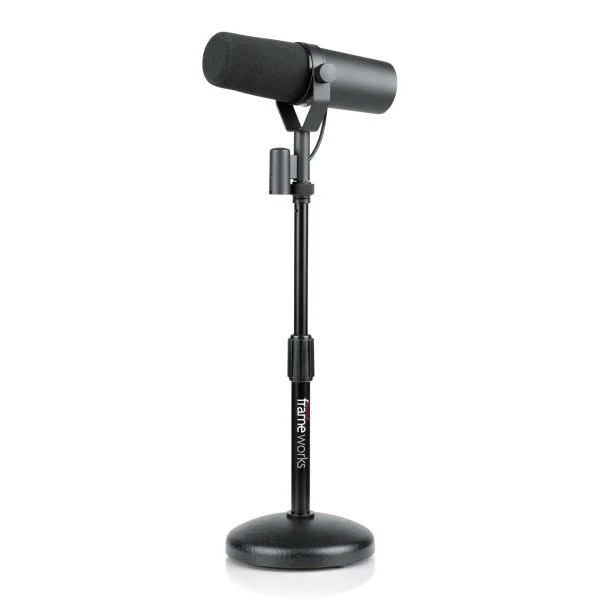 סטנד למיקרופון שולחני Gator GFW-MIC-0501 Round Base Desktop Mic Stand - תמונה 2