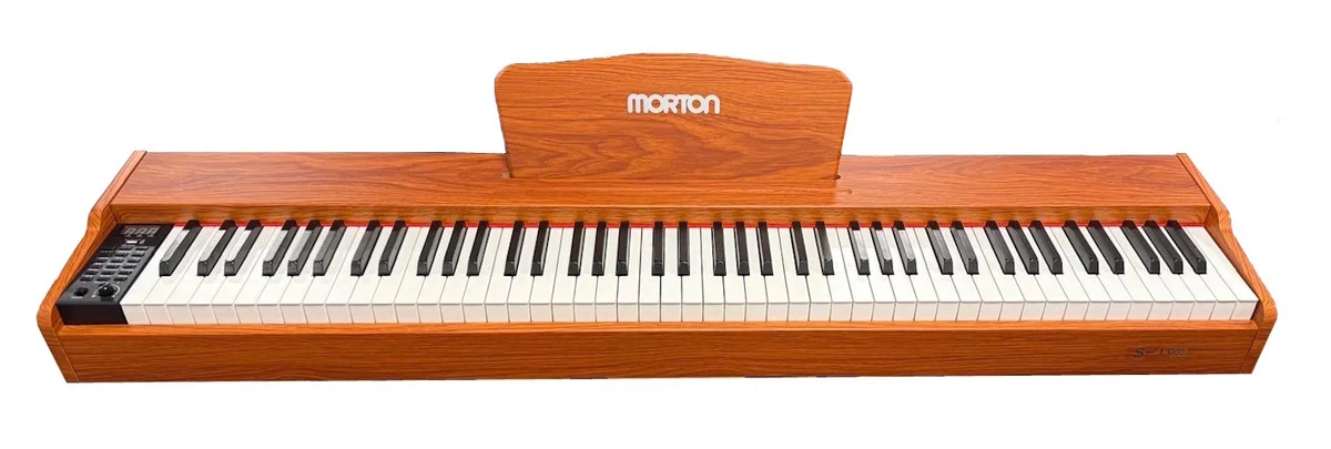 פסנתר חשמלי נייד 88 קלידים בצבע שחור עם 3 פדלים MORTON S-190 BLACK