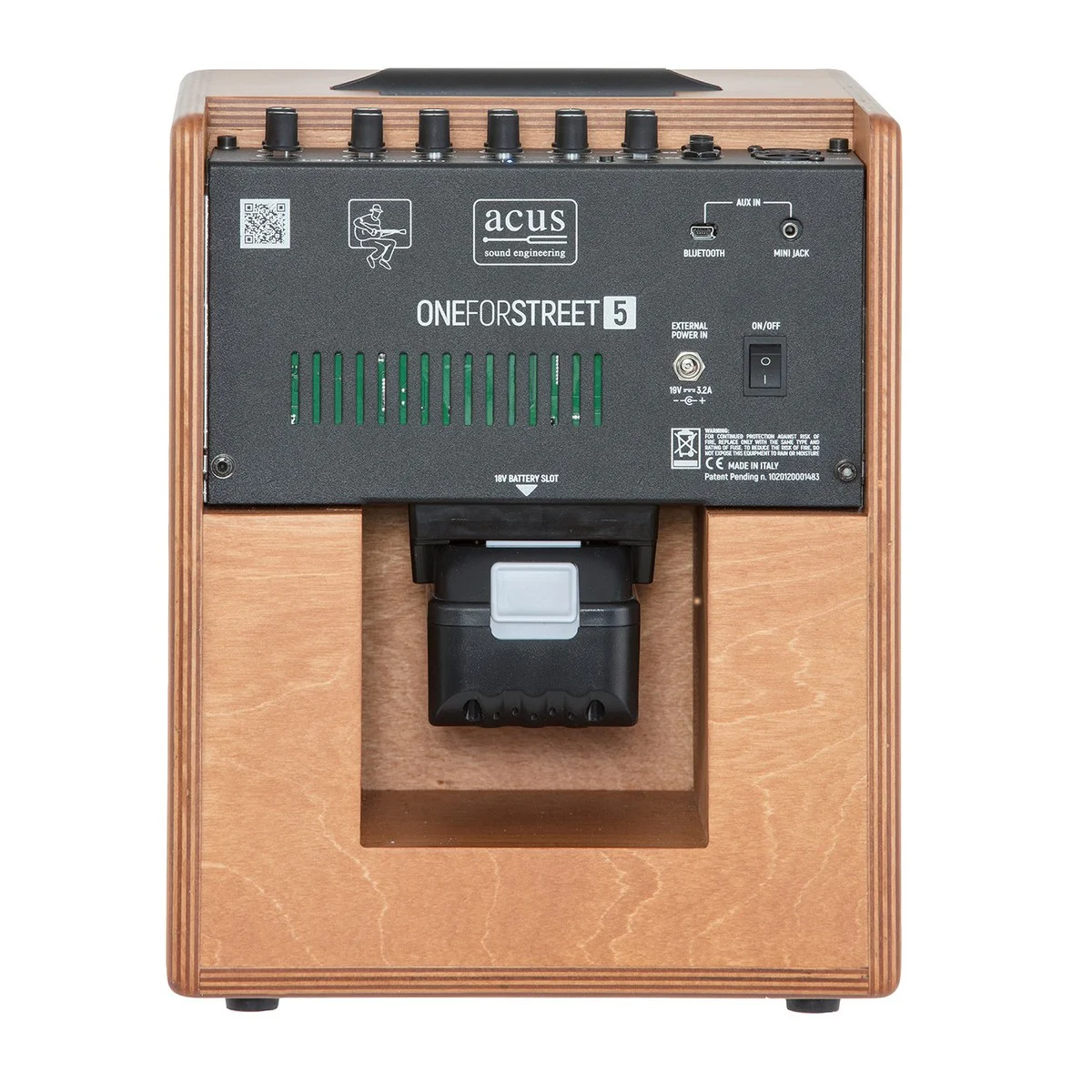 מגבר לאקוסטית נטען Acus ONE FORSTREET 5 WOOD 40W rms Acus Sound - תמונה 3