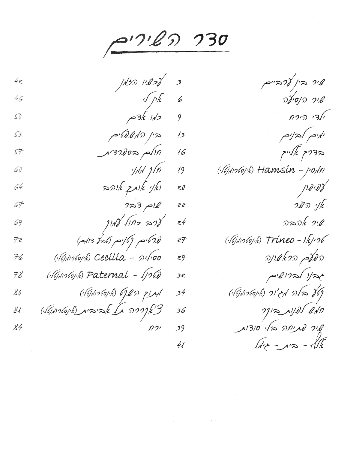 שלמה יידוב: ספר תווים - תמונה 2