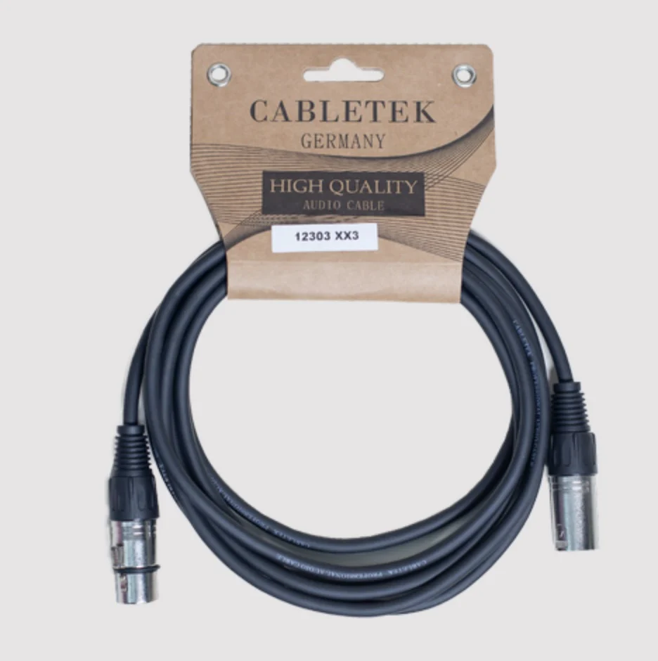 כבל XLR באורך 3 מטר דגם XX3 מבית CABLETEK
