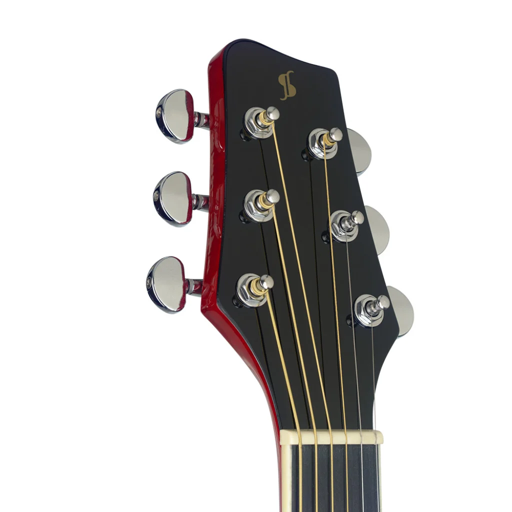 גיטרה אקוסטית Stagg SA35 בצבע אדום - תמונה 4