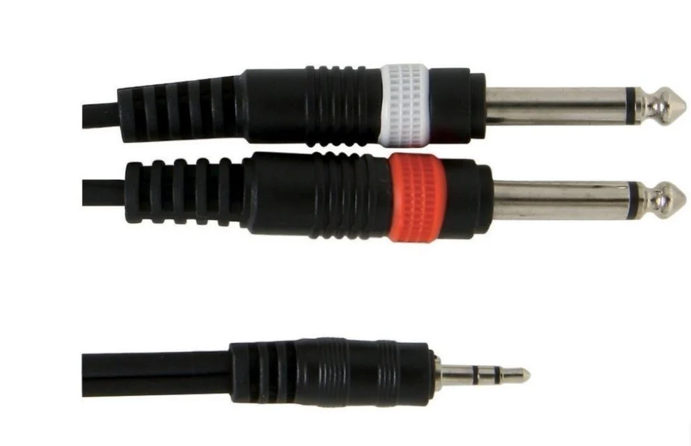 כבל Y אורך 6 מטר PL(s) 3.5 - 2xPL 6.3 מסדרת BASIC LINE מבית GEWA (Germany) - תמונה 2