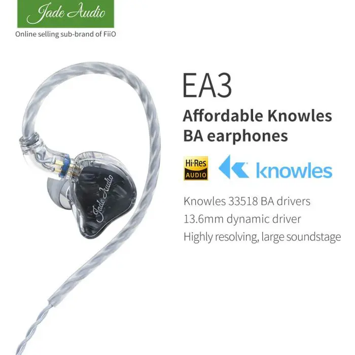 אוזניות FiiO JADE AUDIO EA3 - תמונה 4