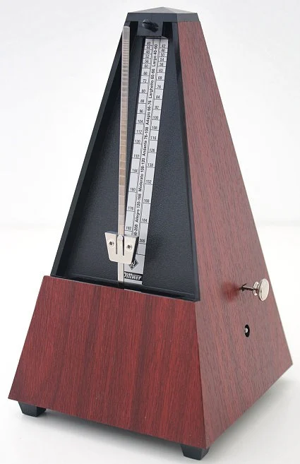 מטרונום מכני עם פעמון WITTNER 812K Metronome Maelzel Mahogany grain