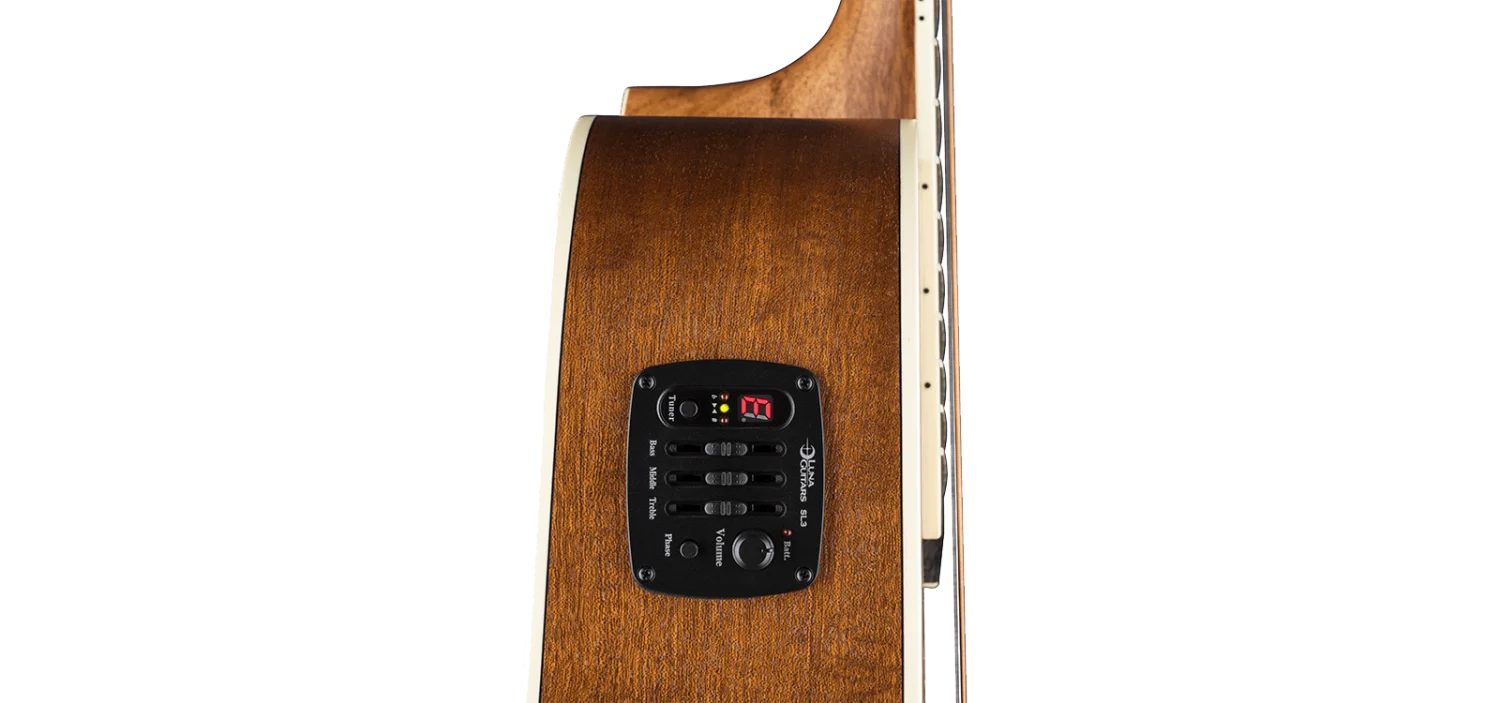 גיטרה אקוסטית מוגברת Luna Guitars HEN PA SPR - תמונה 3
