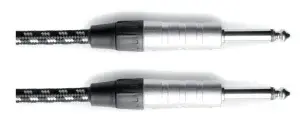 כבל PL 6.3 מקצועי 3 מטר TWEED שחור לבן INSTRUMENT CABLE PRO LINE מבית GEWA (Germany)