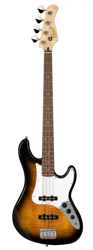 גיטרה בס Cort GB24PJJ 2T Flamed Maple Top