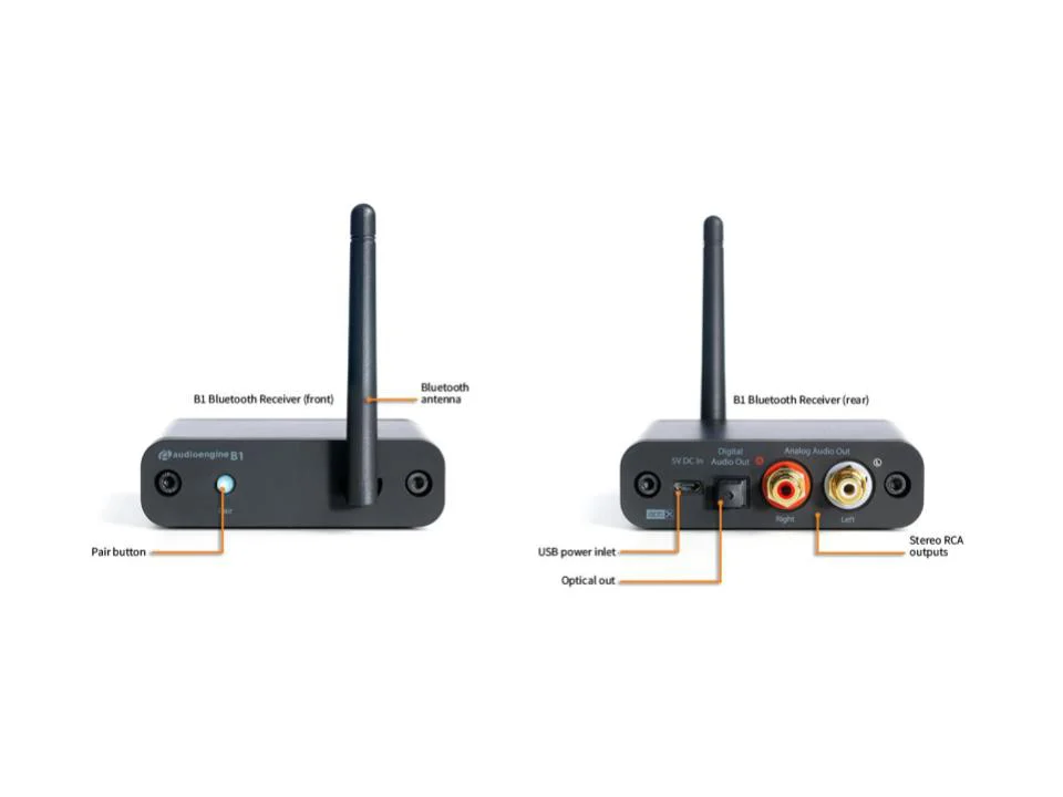 Audioengine B1 - מקלט Bluetooth כולל DAC 24Bit - תמונה 2
