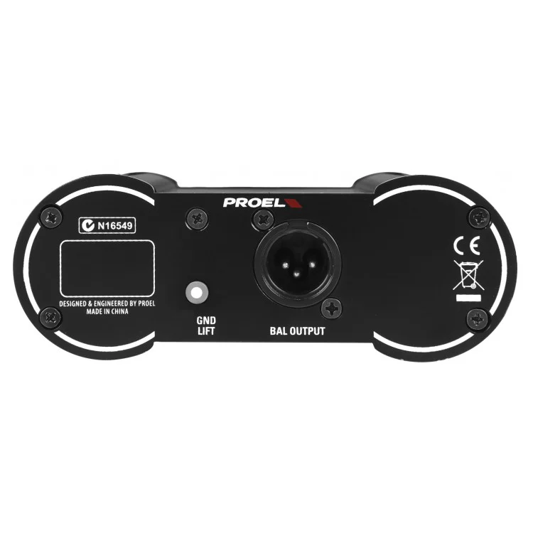 קופסאת DI פסיבית ערוץ אחד Proel DIRECT100P - תמונה 3