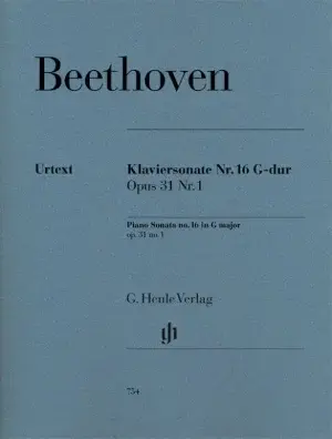 ספר תווים Beethoven Piano Sonata no. 16 G major op. 31 no. 1