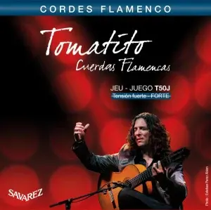 סט מיתרים לגיטרה קלאסית Savarez Tomatito High Tension T50J
