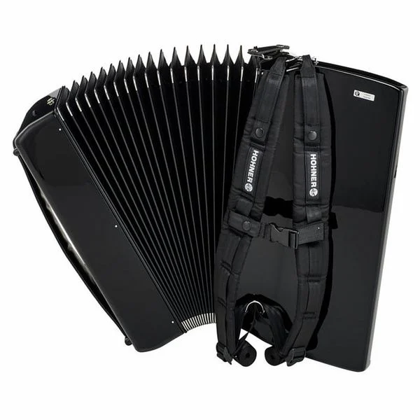 אקורדיון 80 בס Hohner Bravo III 80 Black silent key - תמונה 3