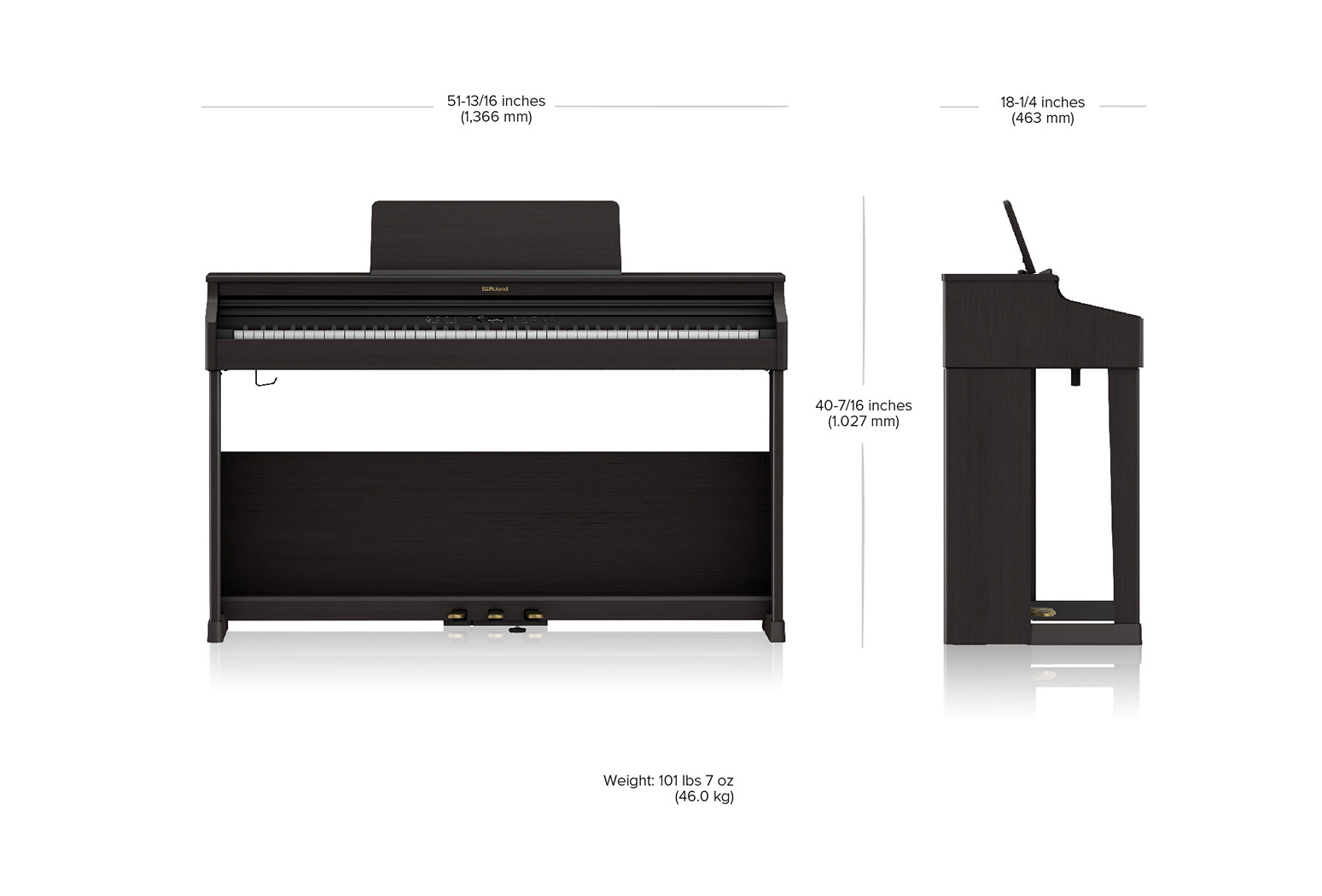 Roland RP701 CB | פסנתרים דיגיטליים32