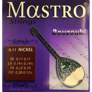 סט מיתרים 0.11 לבוזוקי MASTRO NICKEL PLATED MATSIKAS