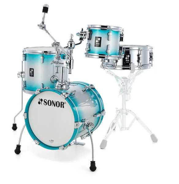 מערכת תופים 4 חלקים 14" AQ2 Martini בצבע טורקיז מיוחד מבית Sonor