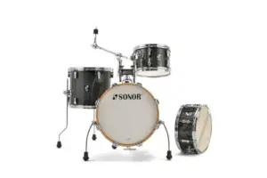 מערכת תופים 4 חלקים "16 AQX Jungle בצבע שחור בהיר מבית SONOR