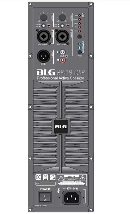 רמקול מוגבר ועוצמתי BP19-15A38D 1600W מבית BLG AUDIO