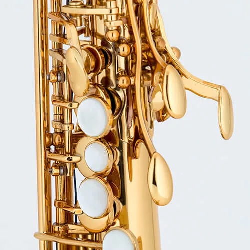 סקסופון סופרן מעוקל בצבע זהב CCS-22 מבית Chateau TAIWAN