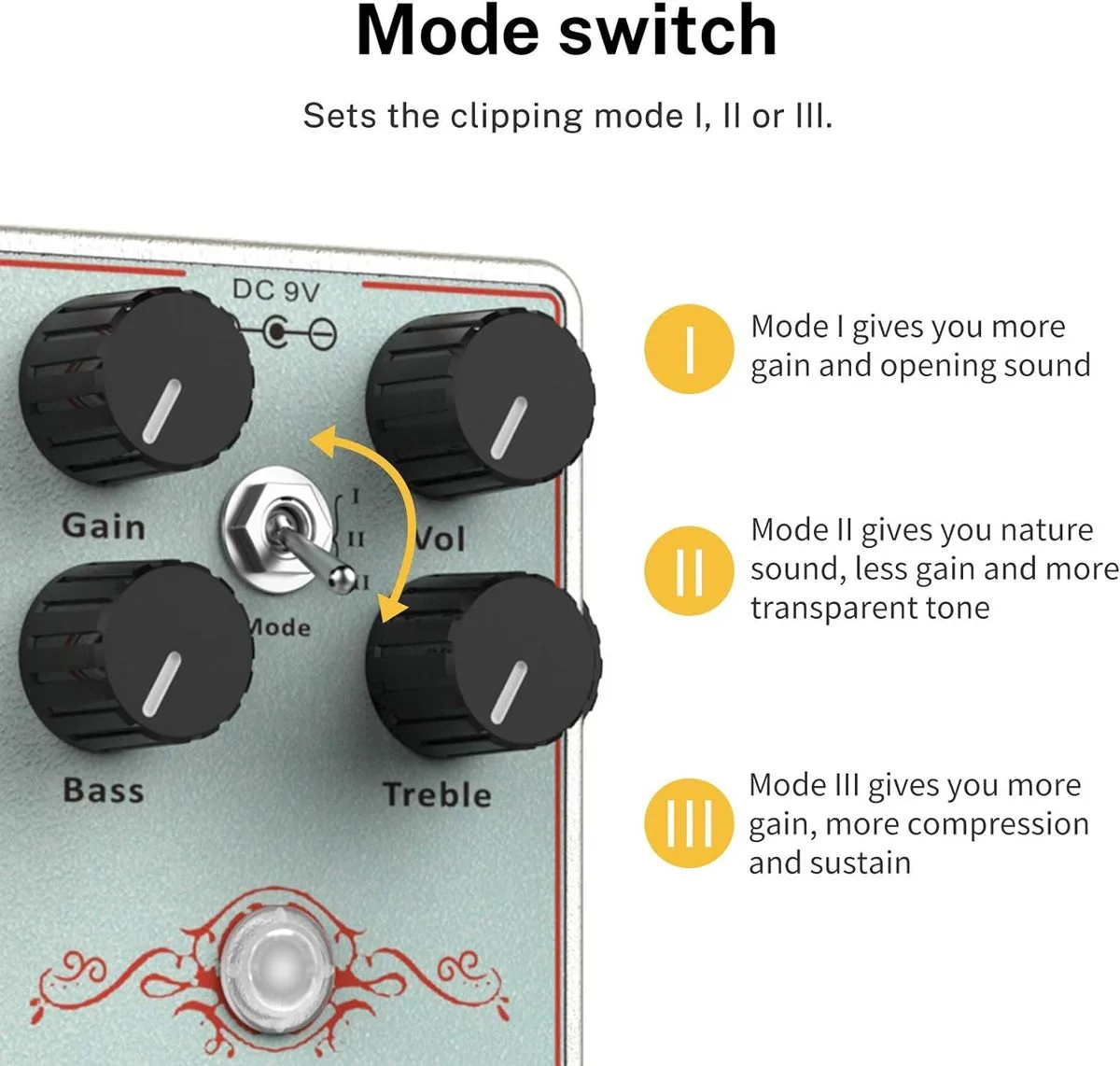 EC1329 פדאל אוברדרייב Dumbal Drive Overdrive מבית DONNER