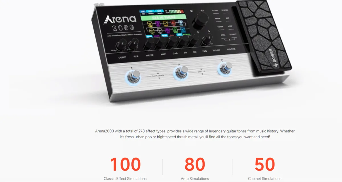 EC1790 מולטי אפקט ARENA 2000 מבית DONNER