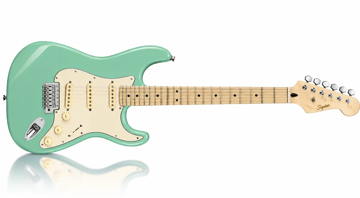 גיטרה חשמלית EC6801 בצבע Surf Green DST600 מבית DONNER