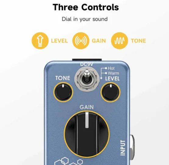 פדל בלוז דרייב Blues Drive Vintage EC743 מבית DONNER