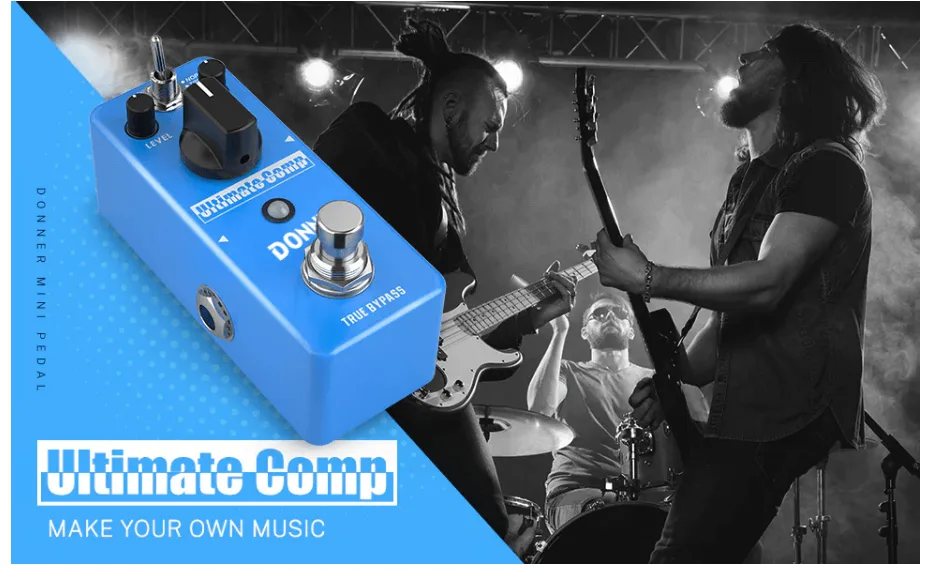פדל קומפרסור לגיטרה Ultimate Compressor Pedal EC888 מבית DONNER