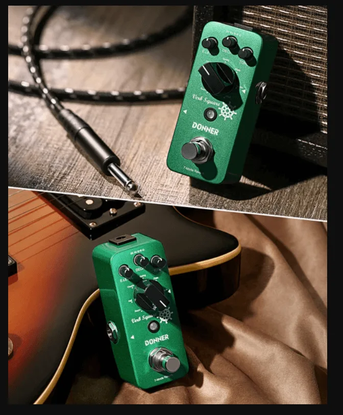 פדל ריברב לגיטרה 7 מצבים EC-965 Verb Square Reverb Guitar Pedal מבית DONNER