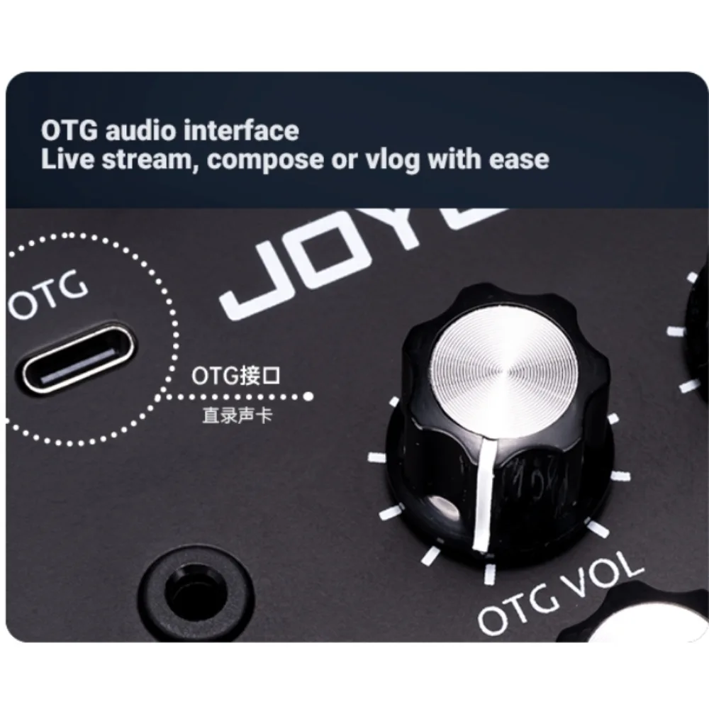 מגבר בס נטען 30 וואט בצבע לבן עם Bluetooth ו-JOYO BA-30 VIBE CUBE - OTG