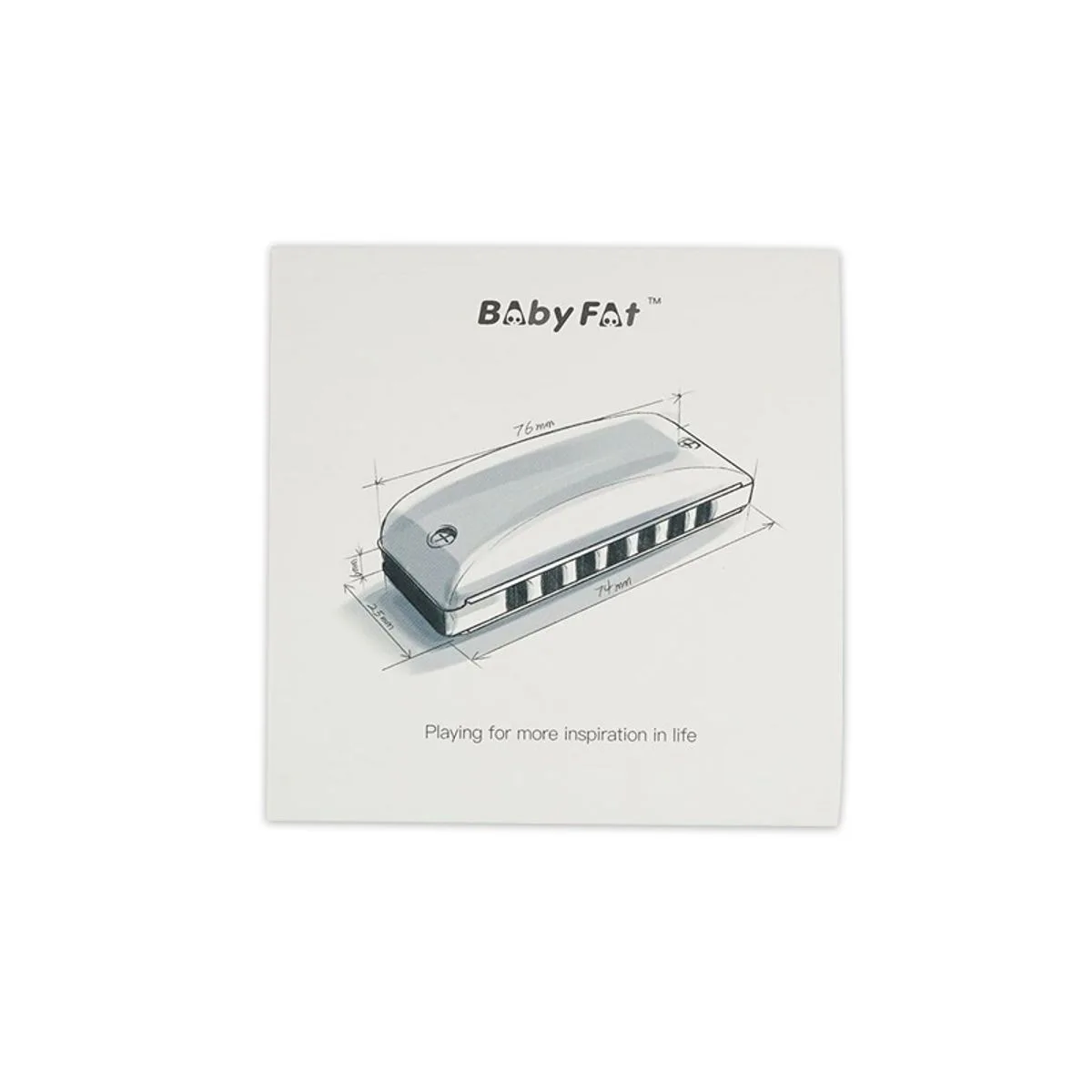 מפוחית בלוז דיאטונית 7 חורים קומפקטית בסולם Bb סי במול מז'ור - KONGSHENG BabyFat Bb- PURPPLE