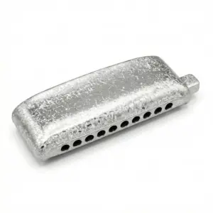 מפוחית כרומטית KB12 Shatterstar עם טכנולוגיית Shatter Tech בצבע כסף - KONGSHENG KB12PRO