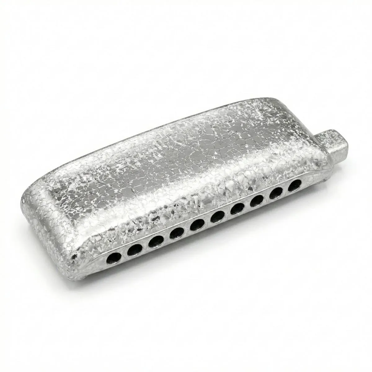 מפוחית כרומטית KB12 Shatterstar עם טכנולוגיית Shatter Tech בצבע כסף - KONGSHENG KB12PRO
