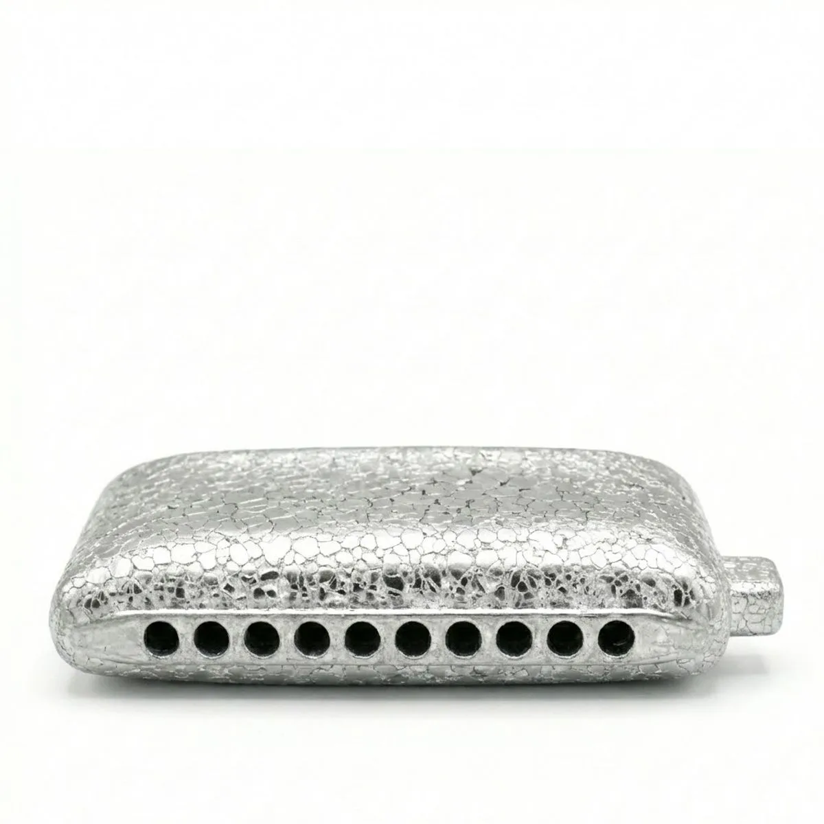 מפוחית כרומטית KB12 Shatterstar עם טכנולוגיית Shatter Tech בצבע כסף - KONGSHENG KB12PRO