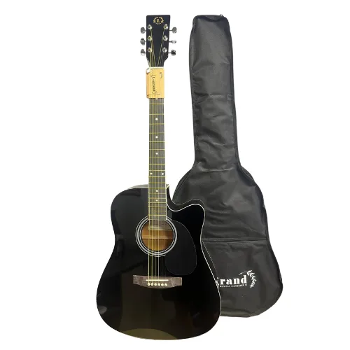 גיטרה אקוסטית CUTAWAY בצבע שחור מבית LEGRAND LA41CBK