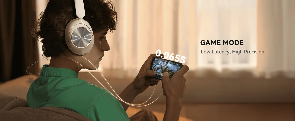 אוזניות Over-ear אלחוטיות עם ANC היברידי ומבטל רעשים - OneOdio Focus A6
