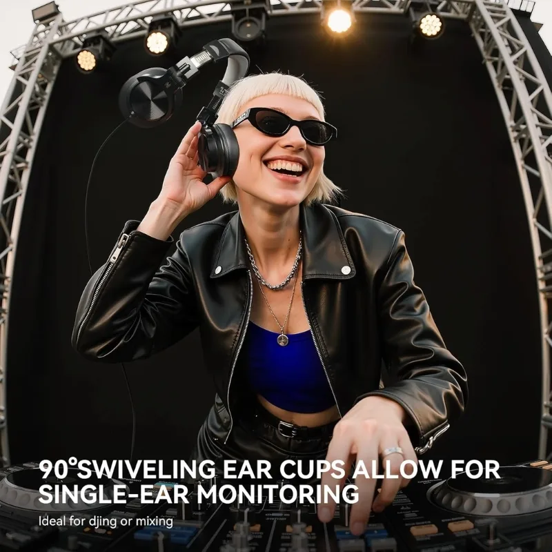 אוזניות חוטיות Over-Ear עם מיקרופון נתיק לגיימינג ועבודה - OneOdio A71D