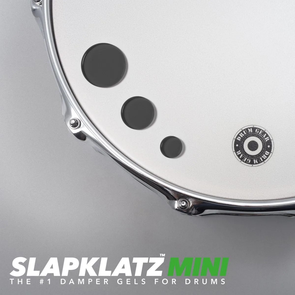 6 מדבקות ג'ל (שחור) Tony Royster Jr לעמעום התופים SlapKlatz Mini Black