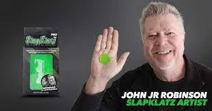 12 מדבקות ג'ל (שקוף) John Jr Robinson לעמעום התופים SlapKlatz Pro Clear