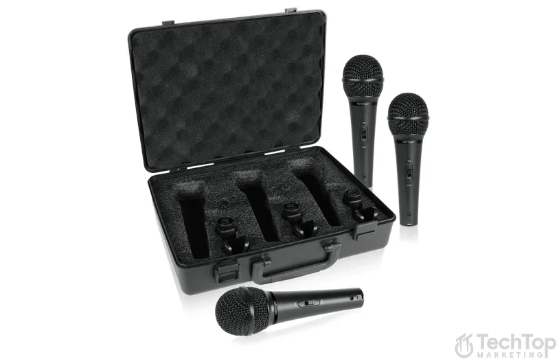 סט 3 מיקרופונים דינאמיים לשירה דגם XM1800S מבית Behringer